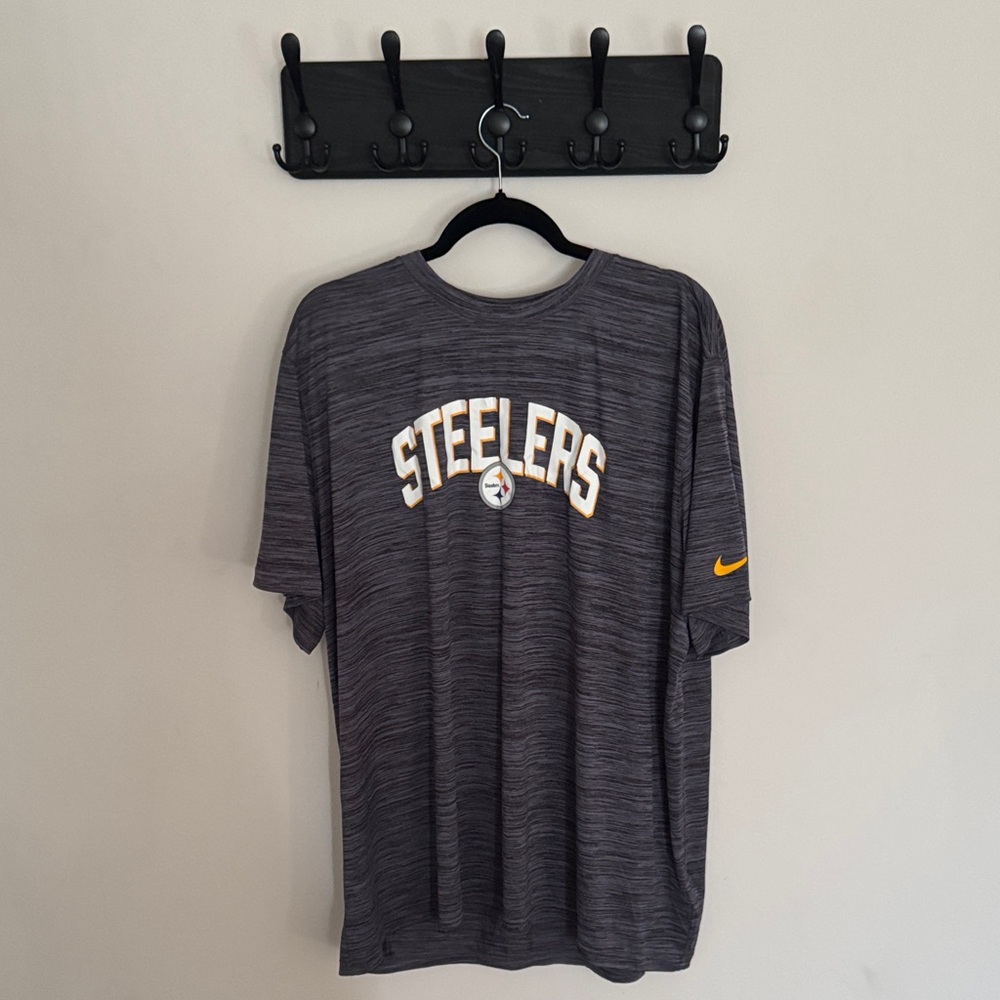 Steelers Gray Nike Dri Fit T-Shirt